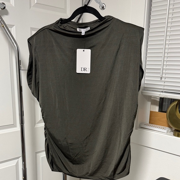 DR2 Tops - DR2 Women's Dark Grey Sleeveless Top